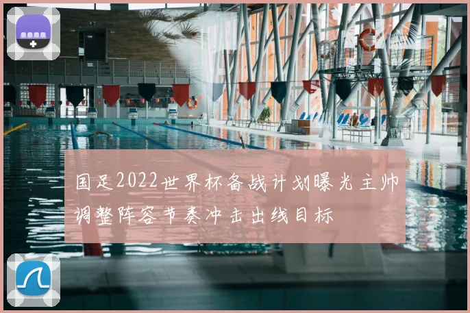 国足2022世界杯备战计划曝光主帅调整阵容节奏冲击出线目标